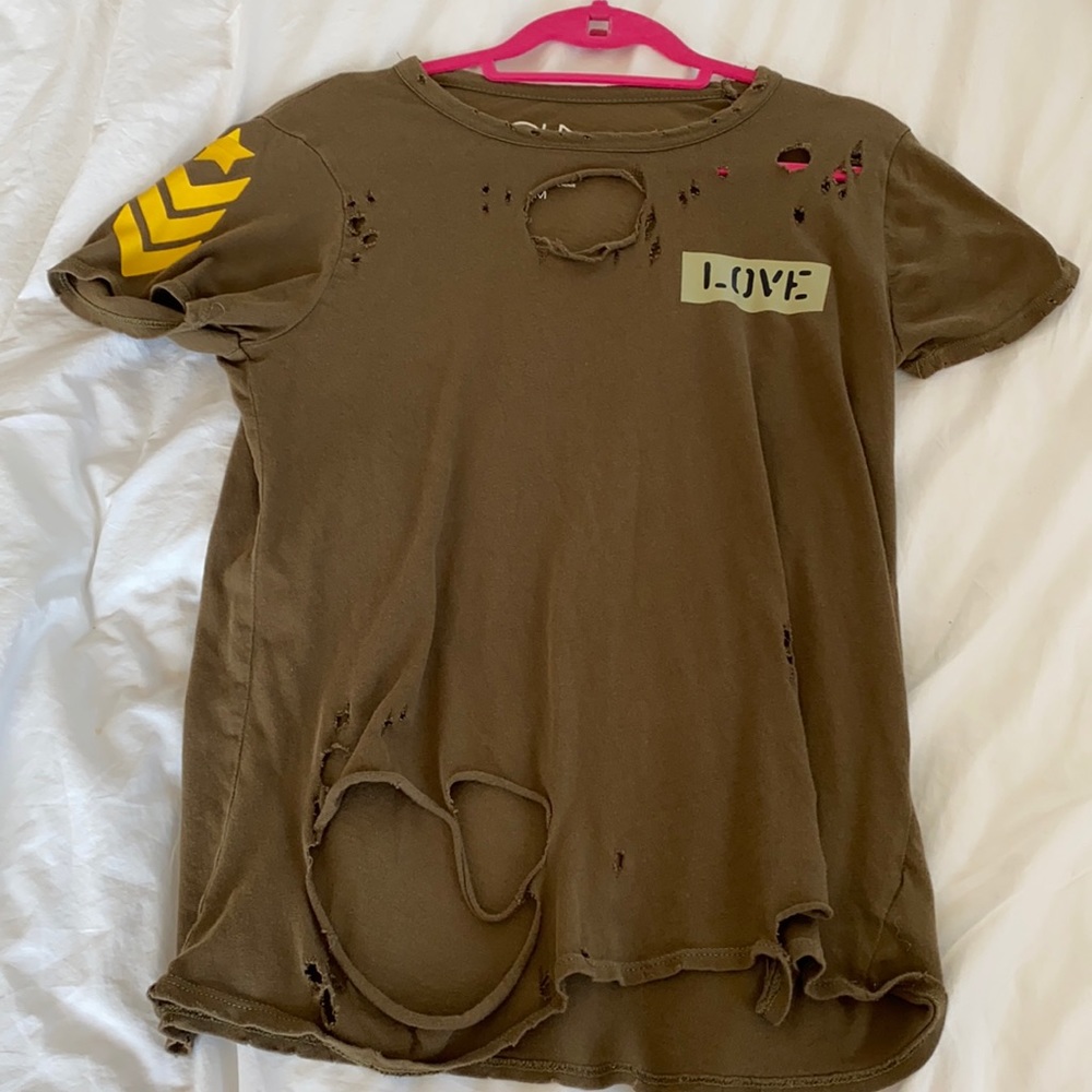 Army green with prints